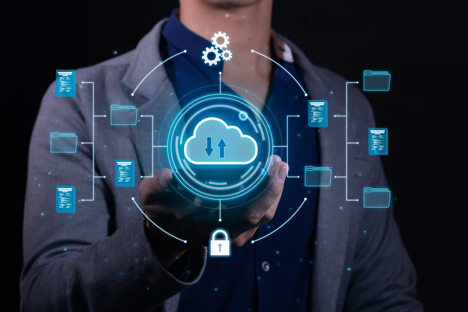 A man employs cloud based computing on his smartph 2024 12 06 07 19 25 utc